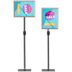 A3 Poster Display Easel with Adjustable Height and Inclination, Steel and Aluminium, Silver