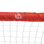Set of 2 Folding Outdoor Football Goals with 4 Pegs, Steel and Tetrolon, 90x36x60 cm, Red