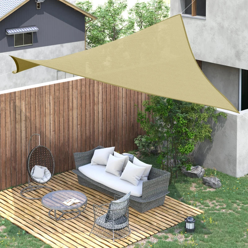 Square Outdoor Sun Shade Awning in Breathable HDPE, 95% UV Protection, 360x360cm - Borgè