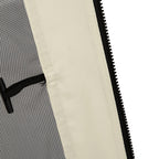 Universal Replacement Gazebo Mosquito Net with Zippers, 302x207cm - Black and Beige