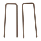 Adjustable Width Garden Fence, Metal and Aluminum, 300x31x103.5 cm, Dark Brown