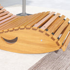 Outsunny S-Shaped Garden Rocking Chair with Ergonomic Seat, Made of Fir and Pine Wood, 130x60x60 cm
