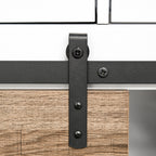 HOMCOM Rustic Kitchen Cabinet with 2 Drawers, Open Shelves and Bottle Racks, in Wood and Metal, 80x39x86 cm - Borgè