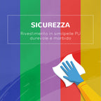 7-Block Multi-Coloured PU and EPE Playset for Babies 12-36 Months, 170x130x40 cm