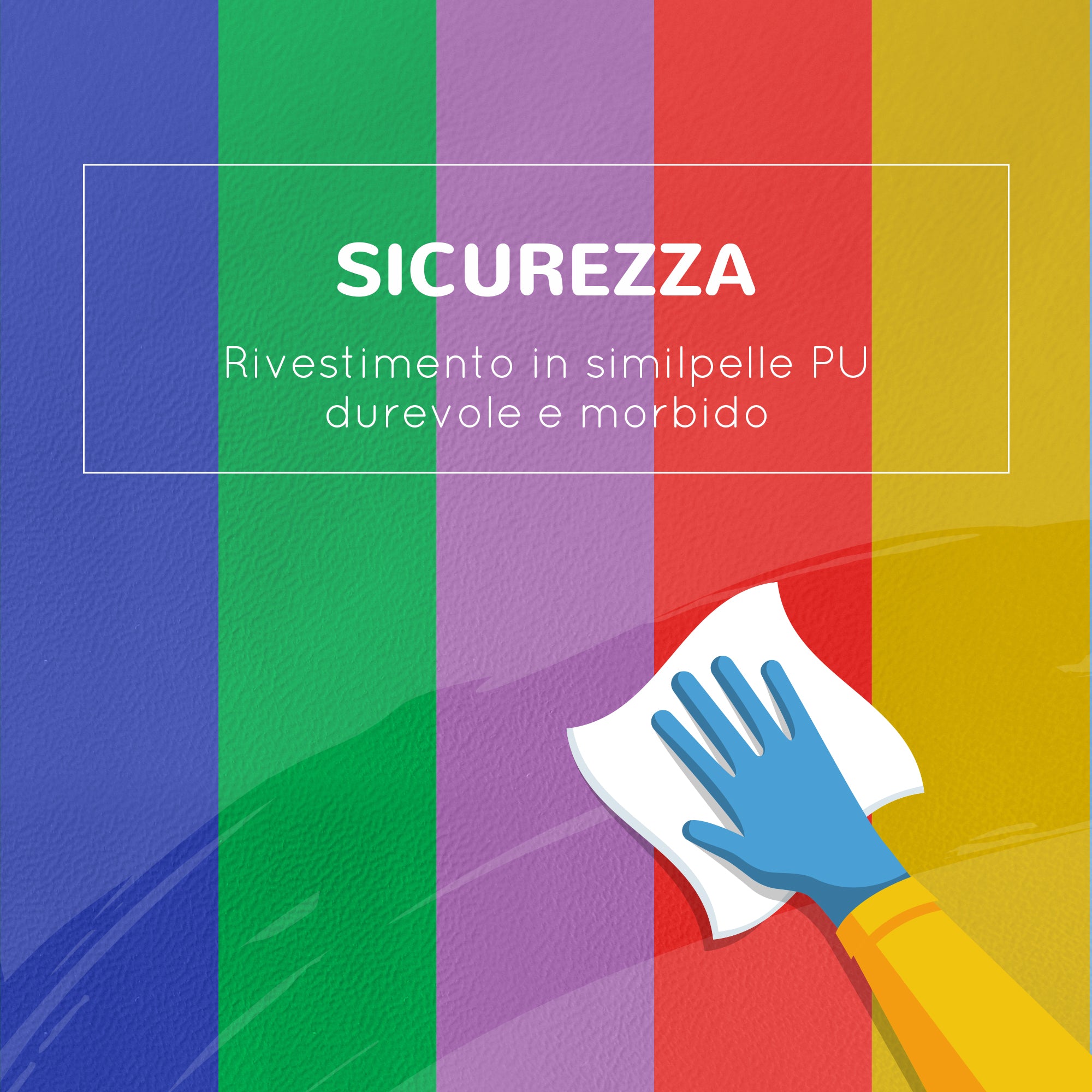 7-Block Multi-Coloured PU and EPE Playset for Babies 12-36 Months, 170x130x40 cm