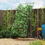 A-shaped Tomato Support with Adjustable Levels with Net, in Steel, PE and PP, 101x133x227 cm, Green