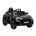 HOMCOM Electric Ride-On Toy Car for Kids 3-5 Years Old, 6V Audi RS Q8, 1.5-3km/h, with Remote Control and Music, Black