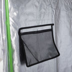 600D Oxford Hydroponic Tent with 5 Adjustable Vents and Window, Hydroponic Growing Greenhouse with Cable Hole for Indoor, 80x80x160cm, Black