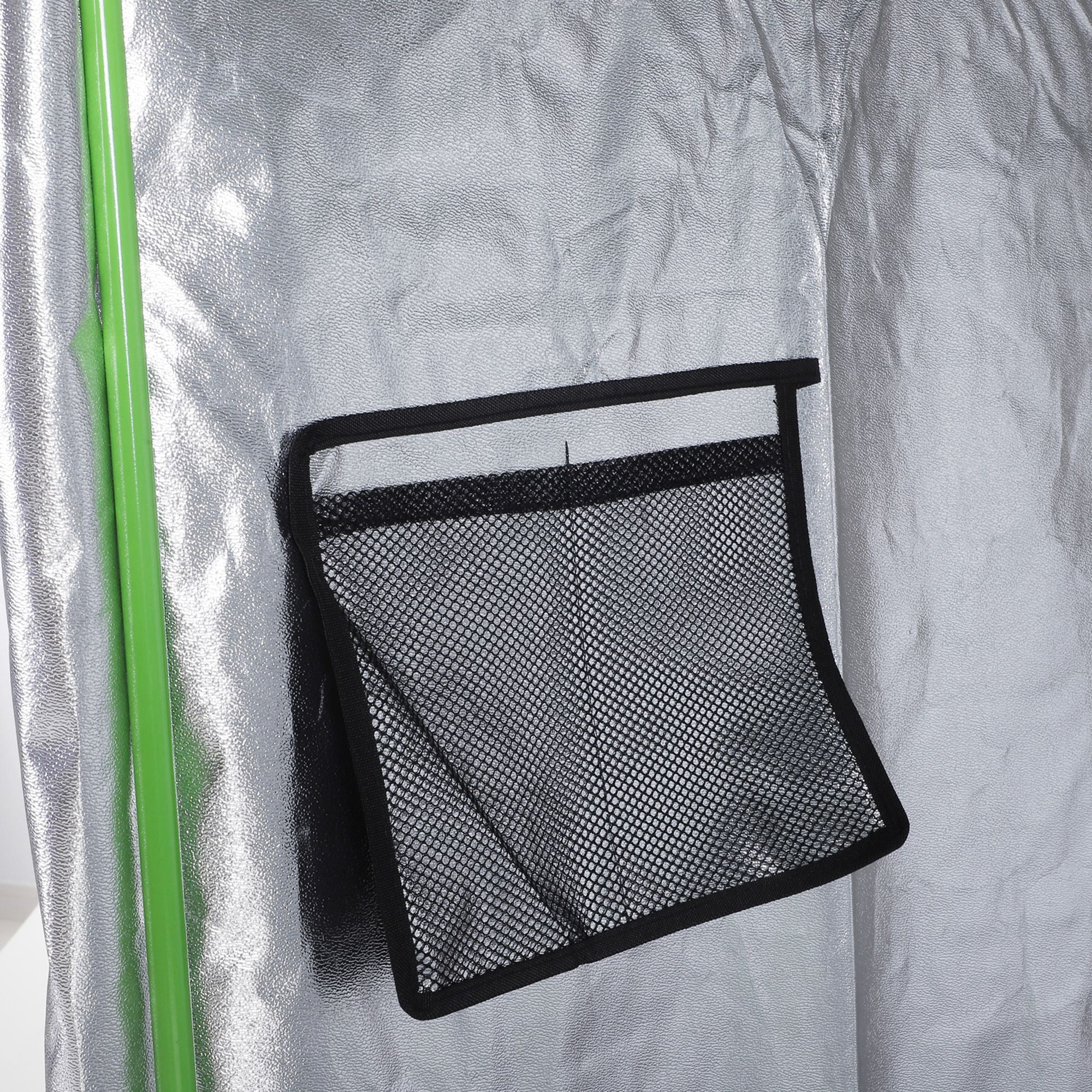 600D Oxford Hydroponic Tent with 5 Adjustable Vents and Window, Hydroponic Growing Greenhouse with Cable Hole for Indoor, 80x80x160cm, Black
