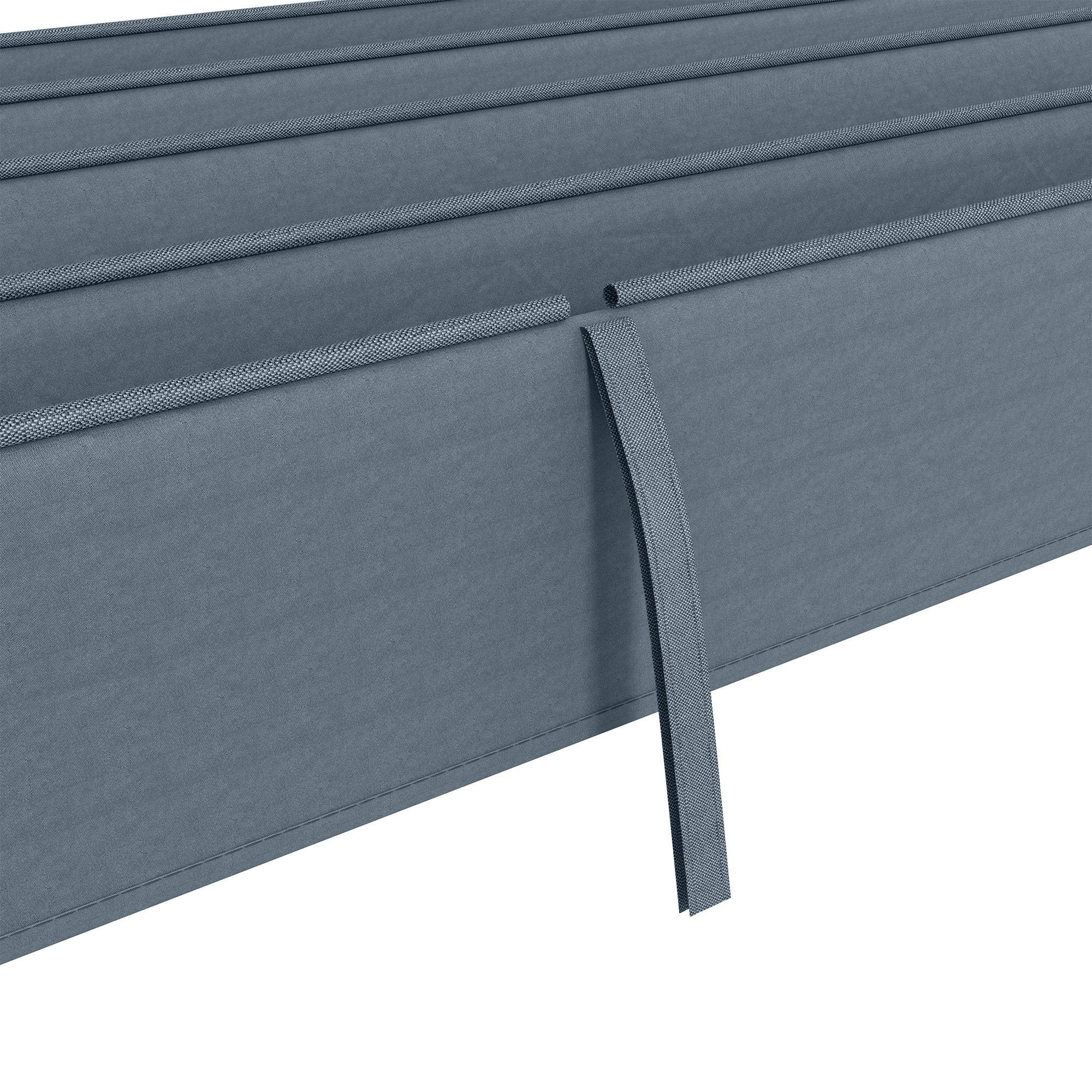 Gazebo Pergola Cover with 8 Drainage Holes, UV30+ Polyester, 286x245 cm, Dark Grey