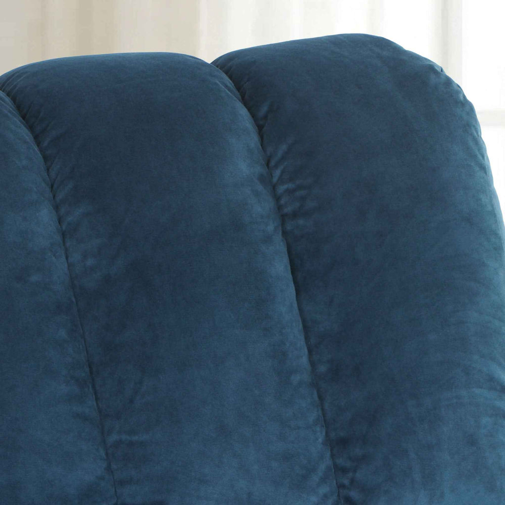 Folding Convertible Sofa Bed with Adjustable Backrest, Blue