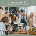 Professional Table Football for Children and Adults with MDF Wooden Rods 92x46x78cm