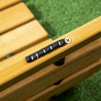Outsunny Garden Walkway with Rollable and Semi-Flexible Slats, in Fir Wood, 185x60 cm, Yellow