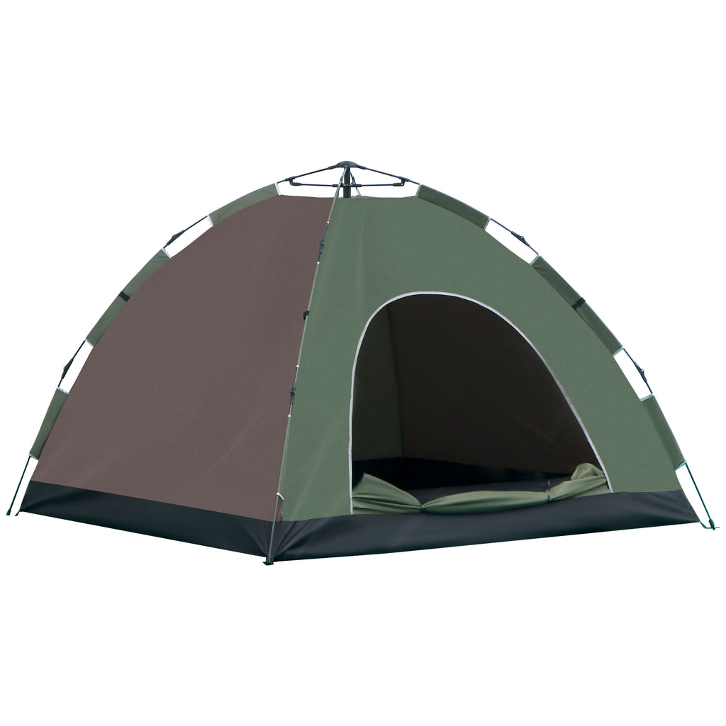2-Person Camping Tent with Carrying Bag, Hooks for Lamps and Storage Pockets, 210x210x135 cm