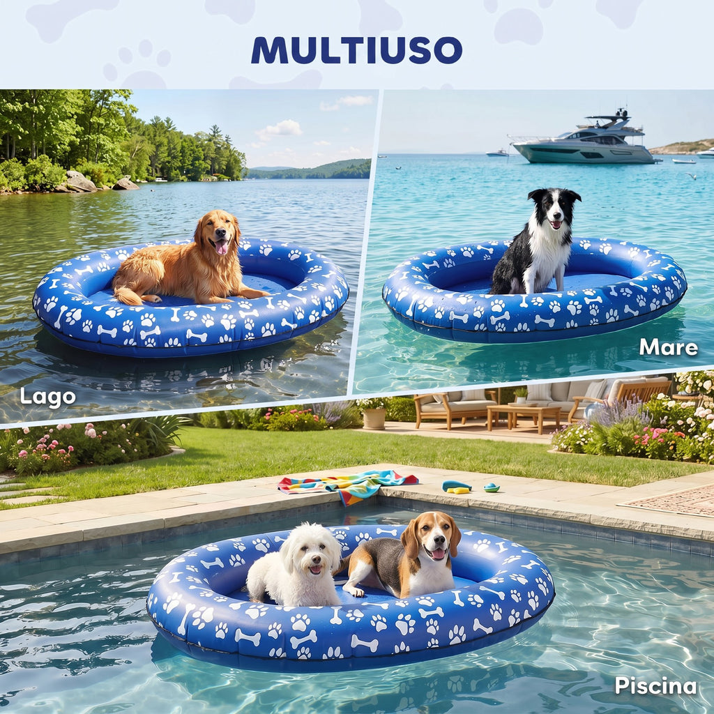 PawHut Inflatable Dog Float for Small and Medium Dogs