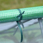 Steel Garden Greenhouse with PE Coating, Roller Doors and Windows, 180x140x80cm, Green - Borge' Group Limited