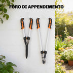 Outsunny 4-Piece Gardening Set with Secateurs, Loppers, Pruning Shears, and Folding Saw