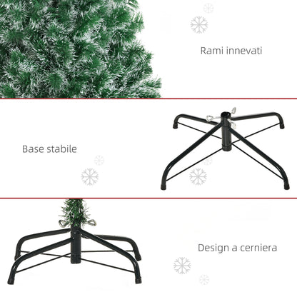 CHRISTMAS TREE - Artificial Christmas Tree with 416 Branches in PET with Metal Base, Ø75x150 cm, Green