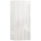 HOMCOM Bathroom Cabinet with 2 Adjustable Glass Shelves and Handleless Door, Gloss White
