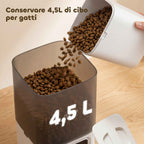 PawHut 4.5L Automatic Cat Food Dispenser with APP and Voice Recorder