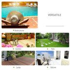 Outsunny Rocking Chair Modern Design for Indoor and Outdoor Use Textilene 154x80x84cm Grey