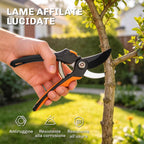 Outsunny 2-Piece Gardening Set with Loppers and Shears, with Soft Grip and Safety Lock
