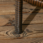 Outsunny garden set in Rattan with 2 modern chairs and coffee table, 138x60x87 cm, brown - Borgè