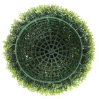HOMCOM Set of 2 Artificial Boxwood Plants in PE, Ø40 cm, for Indoor and Outdoor Use, Green