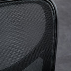 Ergonomic office chair with adjustable height, lumbar support and headrest, 66x61x106-116cm black - Borgè