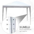 Outsunny Folding Gazebo with Ropes and Garden Pegs