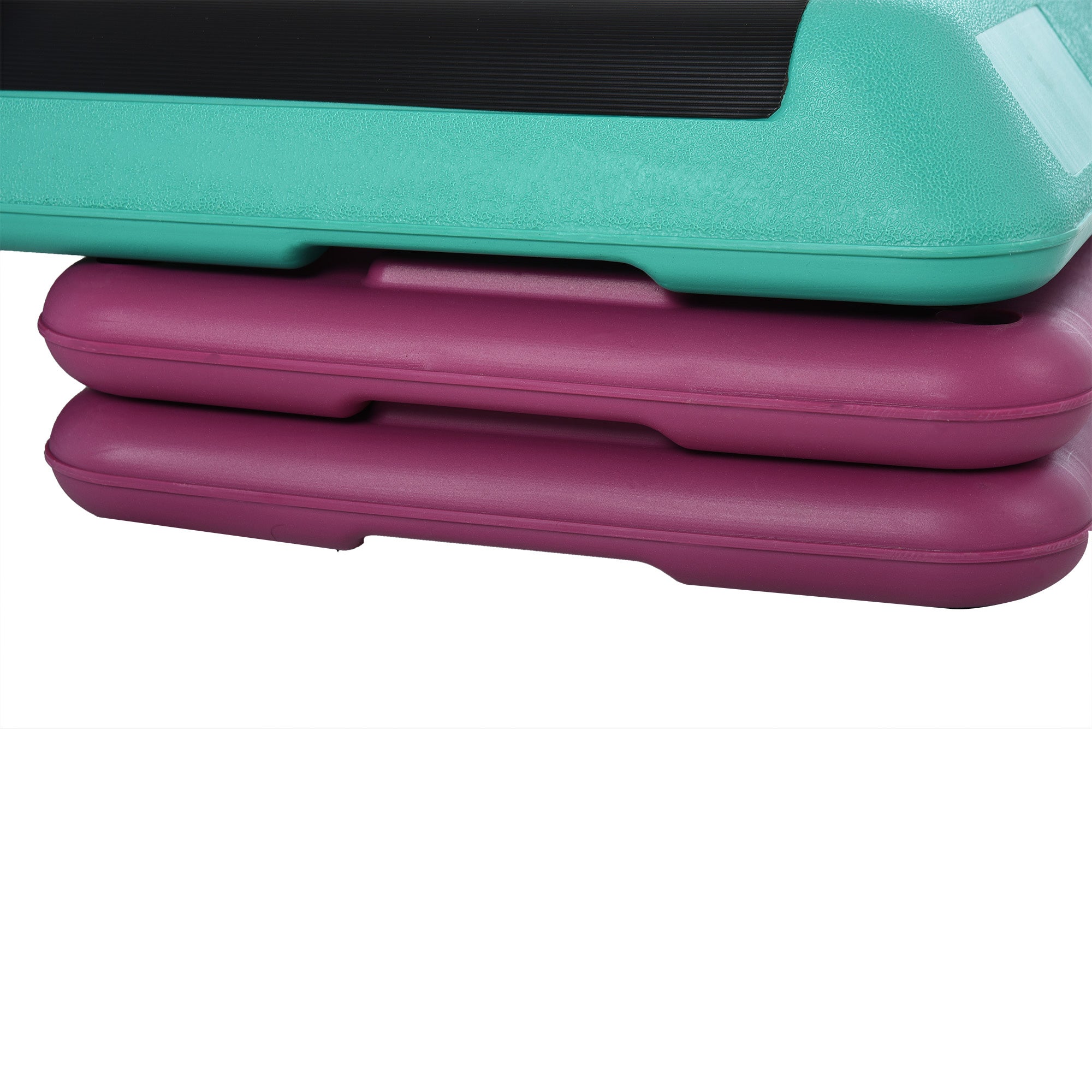 Non-Slip Aerobic Stepper Adjustable on 3 Levels, in Plastic and PP, 110x40x20 cm, Multicolor