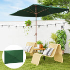 Replacement Cover for Rectangular Umbrella 3x2 m with 6 Ribs, Anti-UV 50+ Polyester, Green