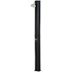 55° Heated Solar Shower for Outdoor Use with 35 Liter Tank and Mixer Tap, Black - Borge' Group Limited