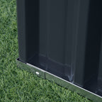 Raised Garden Bed in Steel, Adjustable Shape and Open Bottom, 174x90x30cm - Borgè