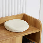 Space-Saving and Modern Wooden Shoe Cabinet for 12 Pairs with 4 Open Shelves, 83x30x90 cm, Light Brown