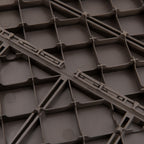 Outsunny Set of 9 Interlocking Terrace Tiles, Non-Slip PP Floor Tiles (30x30x2cm), Area: 0.81 m², Brown