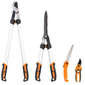 Outsunny 4-Piece Gardening Set with Secateurs, Loppers, Pruning Shears, and Folding Saw