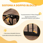 Dog Gate with 4 Adjustable Screws and Adhesive Tape, Metal and Plastic, 74-100x76 cm, Black
