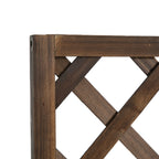 Outsunny Outdoor Fioriera with grilled for climbing and vase, in fir wood, 72.5x31.5x149.5 cm - Borgè