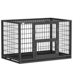 PawHut Sturdy Dog Cage, 94x60x64 cm, with Removable Tray.