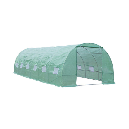 Outsunny Greenhouse Steel Pipe Garden Greenhouse, 8×3×2m - Borgè