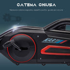 Pedal Go Kart for Kids Ages 3-8 with Adjustable Seat and EVA Wheels, 100x58x58.5 cm, Red and Black