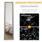HOMCOM Modern Full-Length Floor Mirror, 37x157 cm, Grey