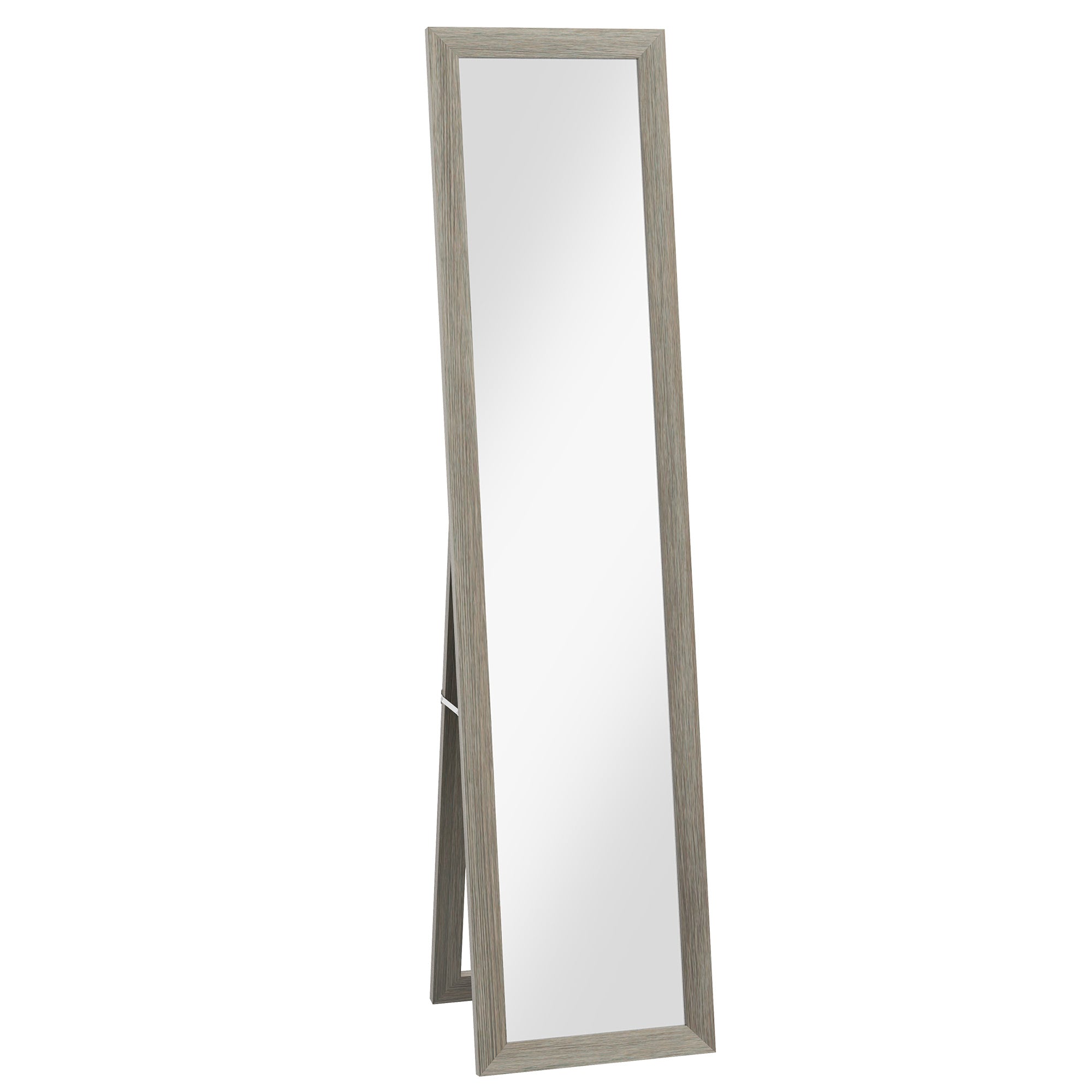 HOMCOM Modern Full-Length Floor Mirror, 37x157 cm, Grey