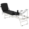 SPORTNOW Folding Pilates Reformer for Home with 2 Resistance Bands