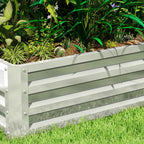 Outsunny Open Bottom Raised Garden Bed with Galvanized Steel Lining, 120x60x30.5 cm, Silver