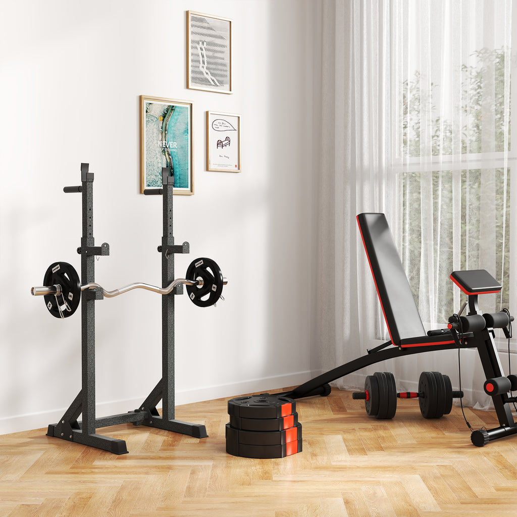 SPORTNOW Weight Kit with 2 10 kg Discs and 2 5 kg Discs in Polypropylene and Sand, Ø34x6 cm and Ø27x4.5 cm, Black
