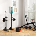 SPORTNOW Weight Kit with 2 10 kg Discs and 2 5 kg Discs in Polypropylene and Sand, Ø34x6 cm and Ø27x4.5 cm, Black