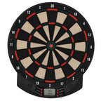 Electronic PP Dartboard with 6 Darts and Scoreboard, 44x39. 5x 2.2cm, Black