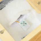 Homcom Dray horse in the shape of a husky dog ??for children from 18-36 months, 60x33x50cm, gray - Borgè